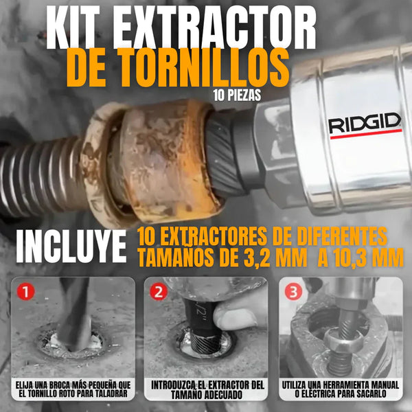 KIT EXTRACTOR DE TORNILLOS 20 PIEZAS + ENVÍO GRATIS Y REGALO 🎁