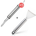 Pelador de camarones multiusos