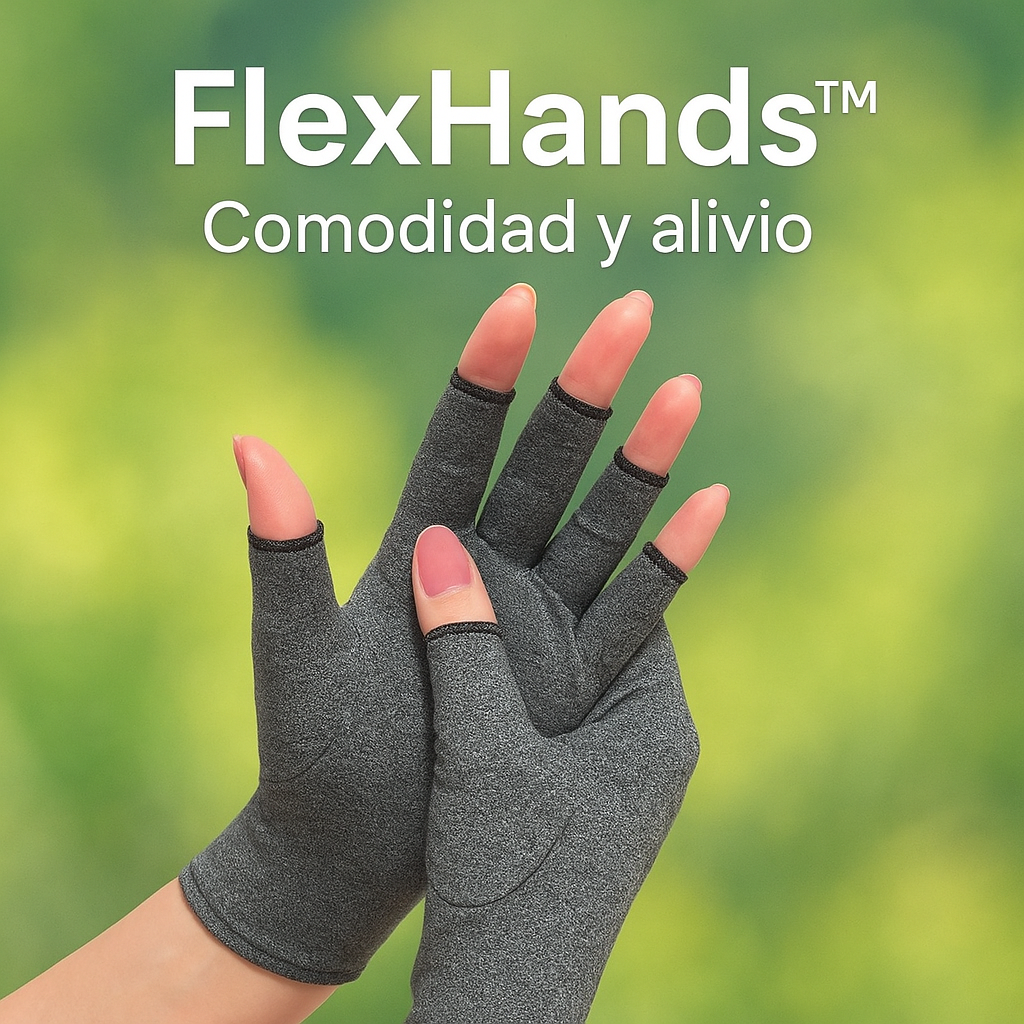 FlexHands™ - Guantes de compresión para artritis y artrosis - Comodidad y Alivio