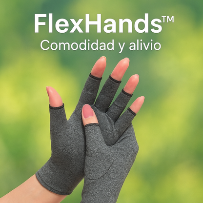 FlexHands™ - Guantes de compresión para artritis y artrosis - Comodidad y Alivio
