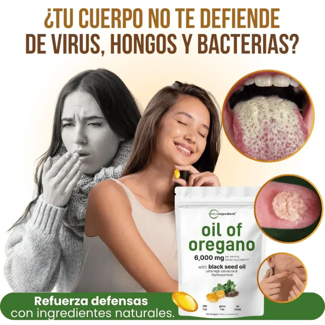 Aceite de Oregano | Elimina Hongos, Virus e Infecciones